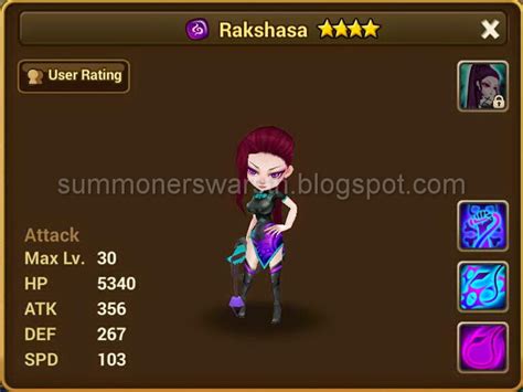 dark rakshasa summoners war|More.